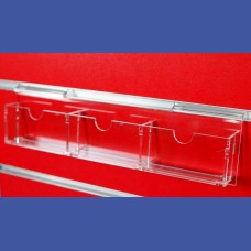 TARJETERO   3 huecos, para tarjetas de   85 mm  ancho &nbsp;  A LAMA <br>Medidas: 282 x 26 x   70 mm<br>